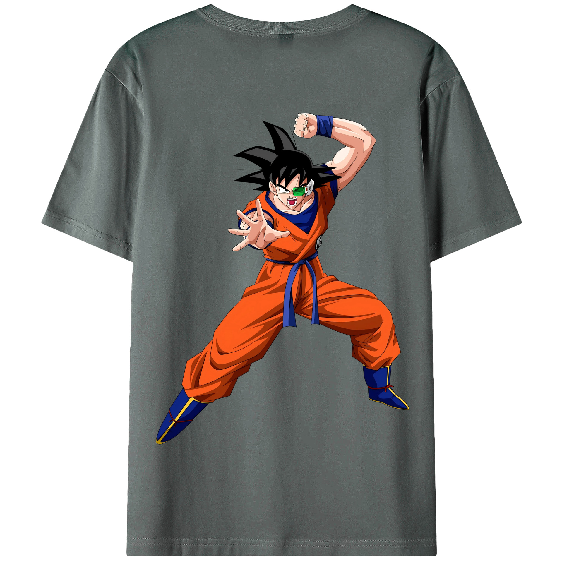 （画像用） ドラゴンボール 孫悟空（そん ごくう）Son Goku カカロット DRAGON BALL Kakarotto 綿100％半袖Tシャツ（背面プリント）